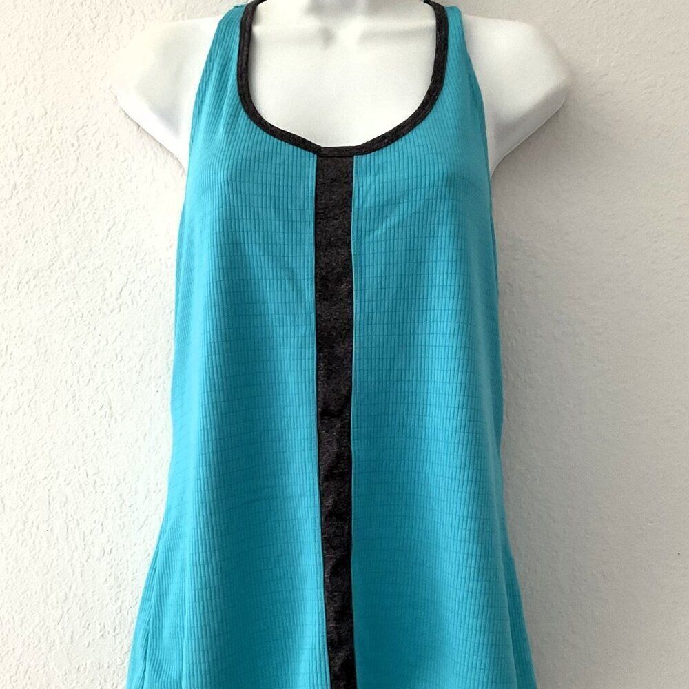 Avia Racerback Tank Top Activewear Workout Exercise Turquoise M